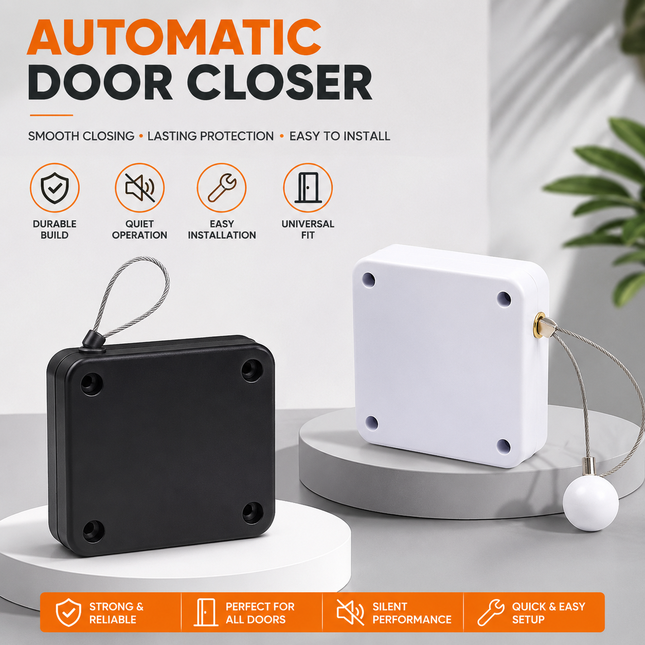 Automatic Door Closer – Smooth, Silent & Easy to Install