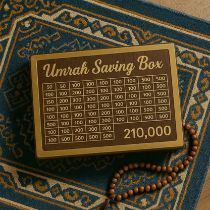 Umrah Saving Box – Save Money for Your Umrah Journey