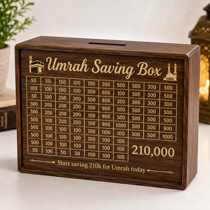 Umrah Saving Box – Save Money for Your Umrah Journey