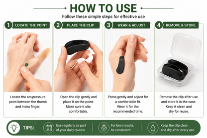 Sugar Control LI4 Acupressure Point Clip