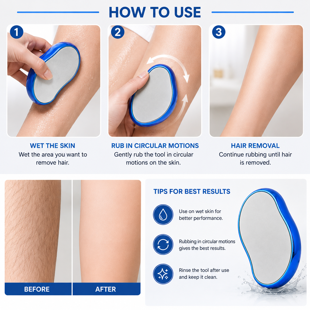 Easy Hair Removal Tool – Smooth & Silky Skin