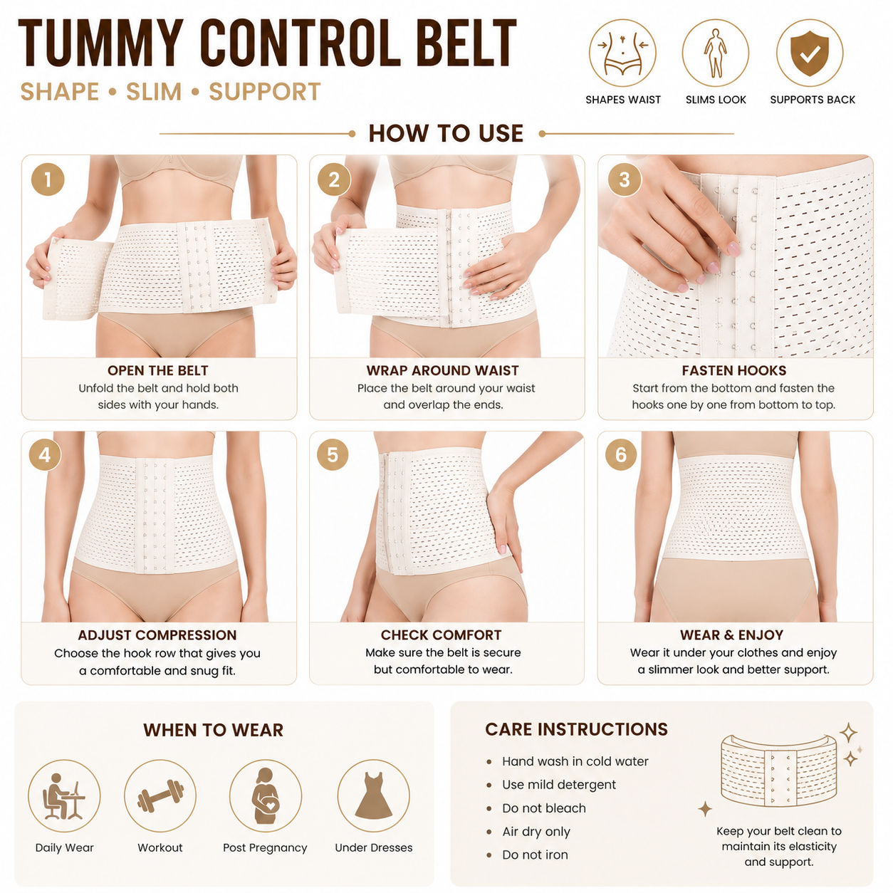 Tummy Control Belt (Ultimate Comfort Edition)