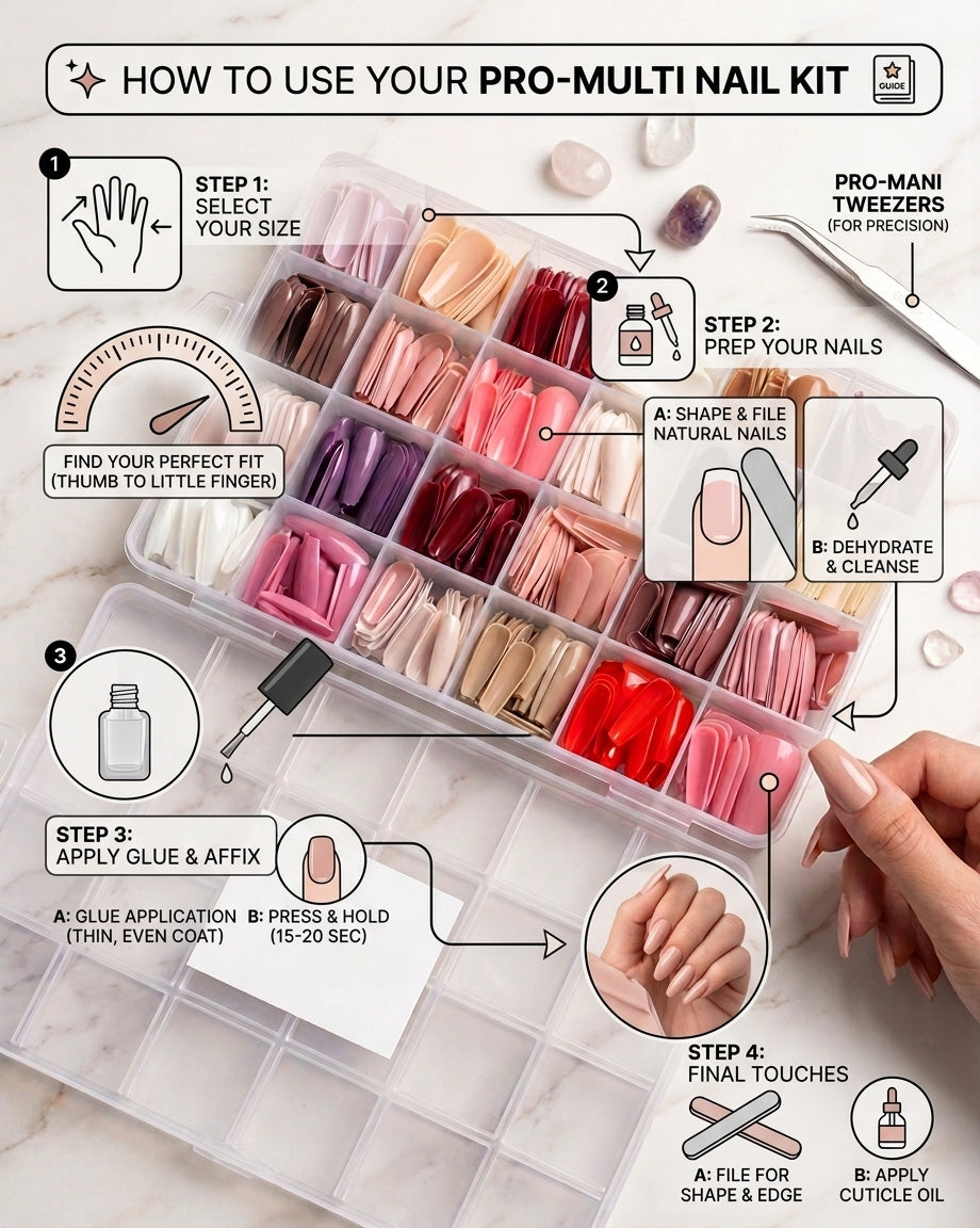 576 artificial nails box