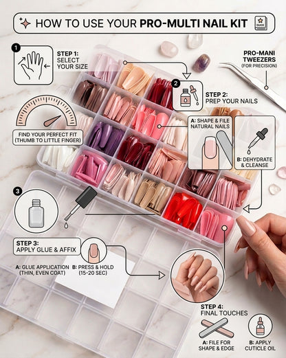 576 artificial nails box
