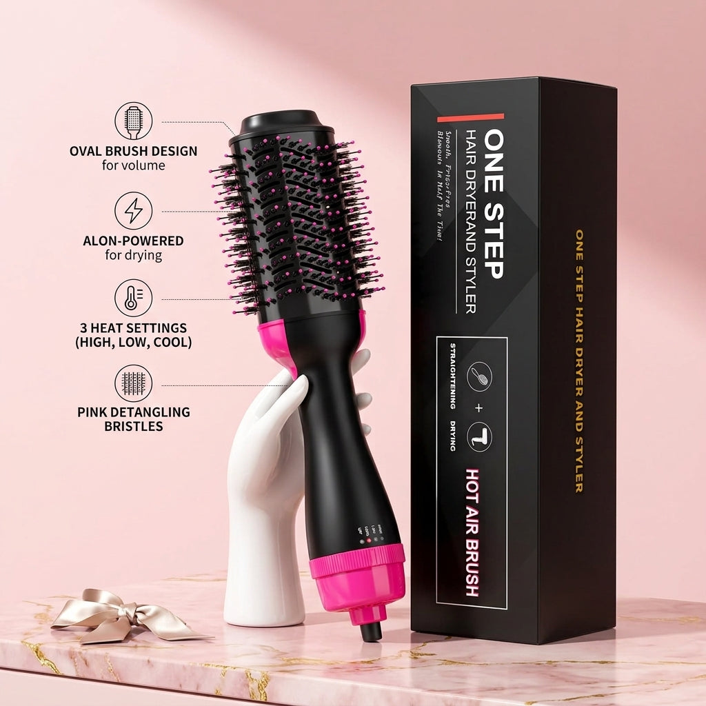 One Step Hair Styler – Hair Dryer, Volumizer & Straightener